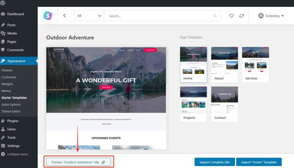 Preview Spectra Starter Template
