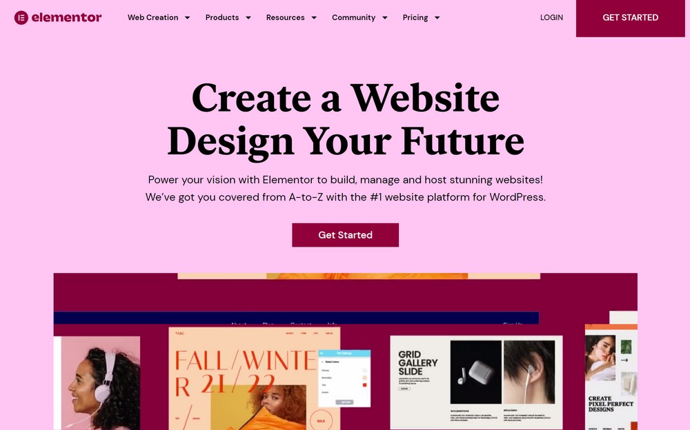 Elementor page builder