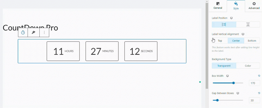 Label Vertical Alignment