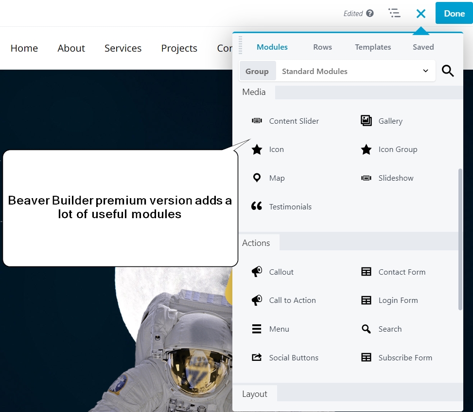beaver builder premium version modules
