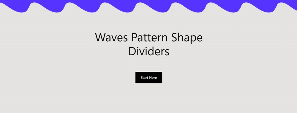 Waves Pattern shape dividers