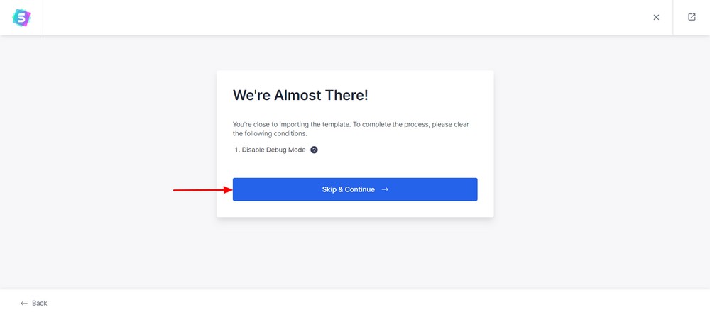 Disable website debug mood