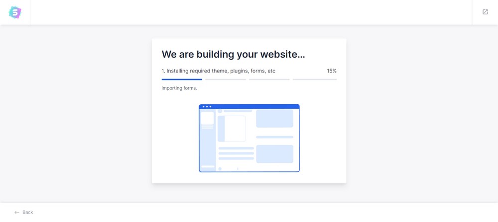 Importing template and required resources