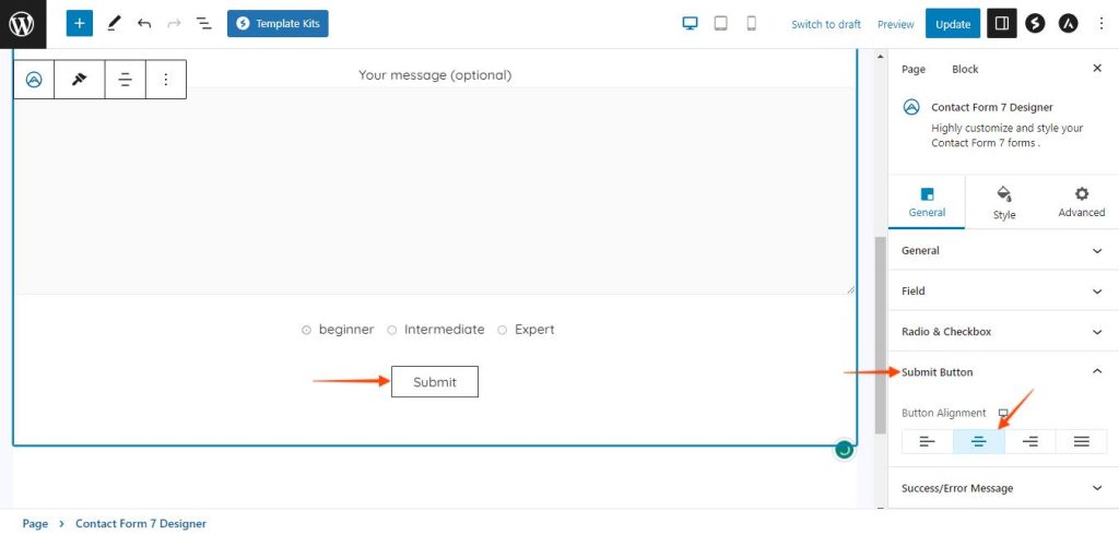 Contact_form_7_designer_settings_general_submit_button_Allignment