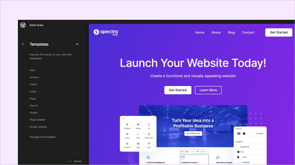 Spectra One templates