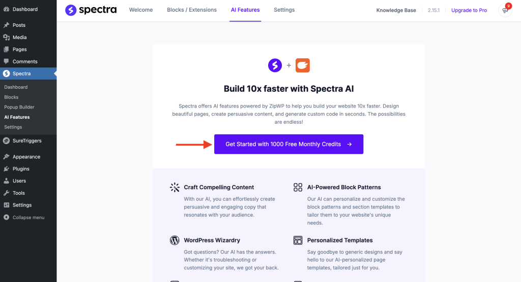 get started with spectra ai