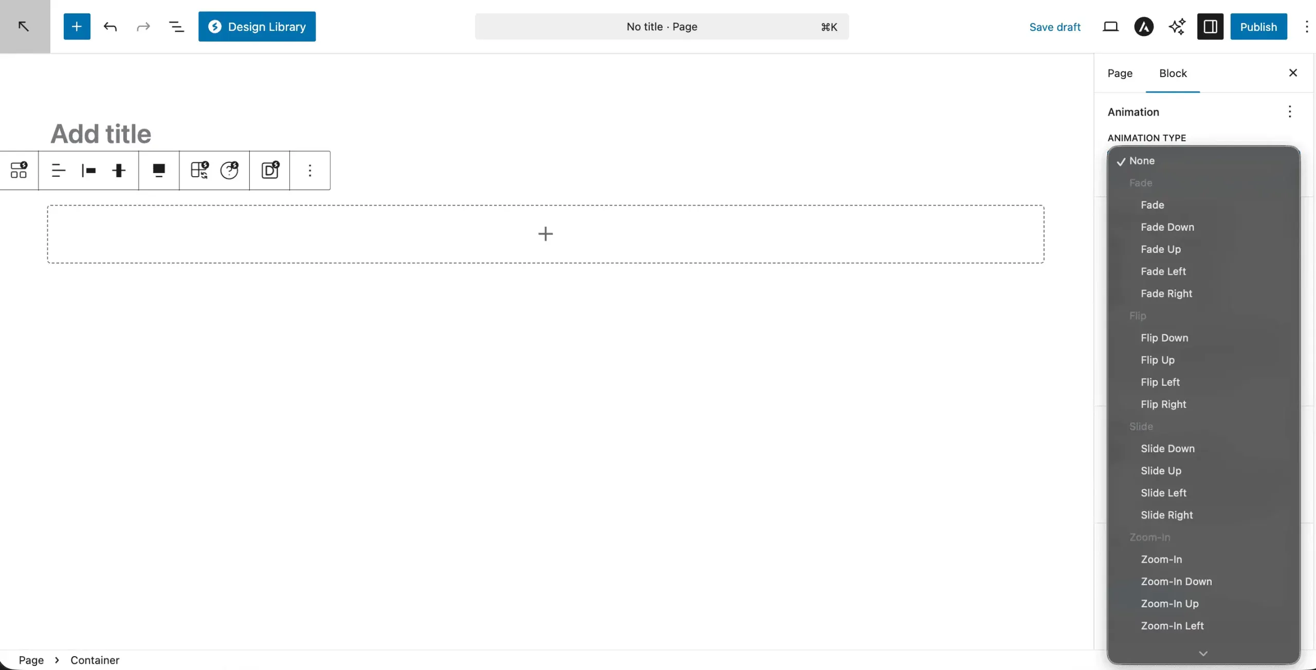 Animation For Container Scaled