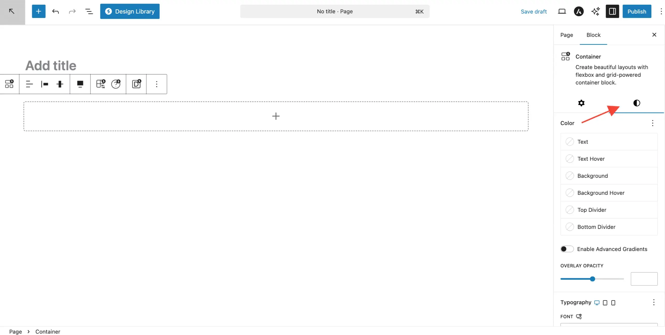 Container Styles Tab Scaled