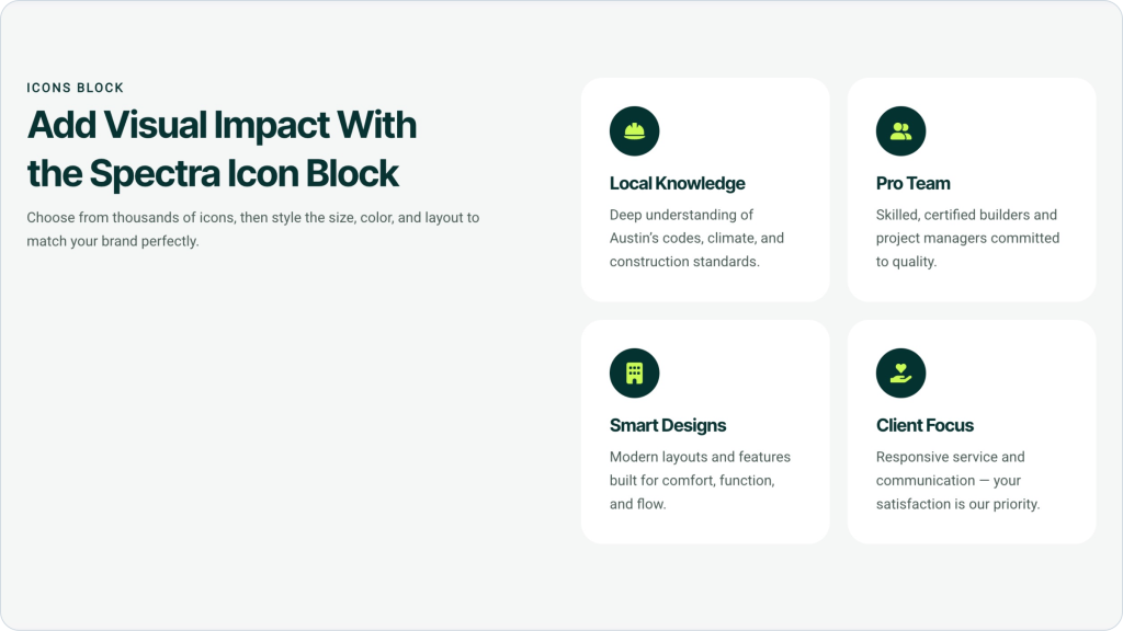 Icons Icons Block Visual