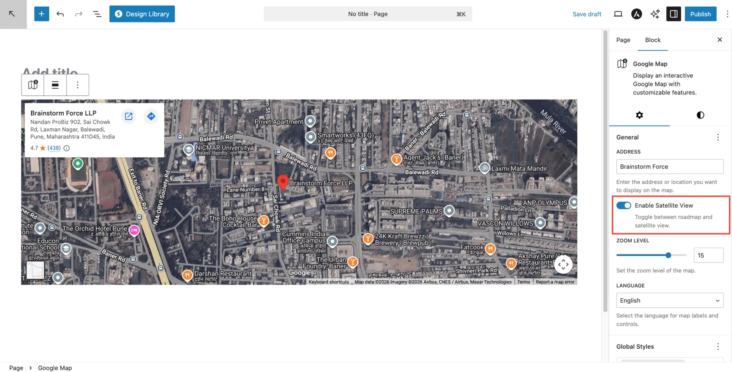 Google Map Satellite View Scaled