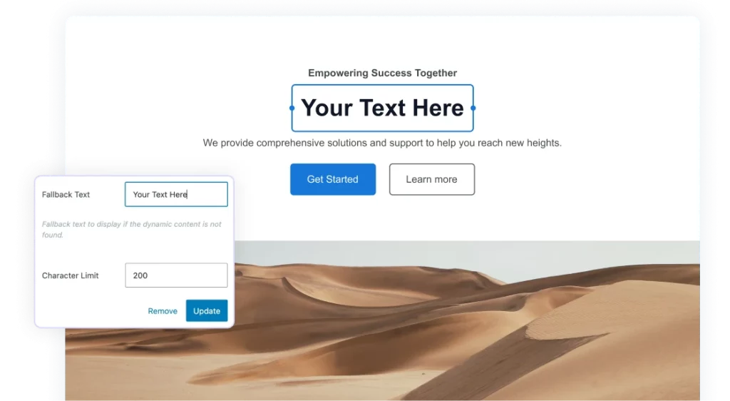 Dynamic Content Fallback 1024x562